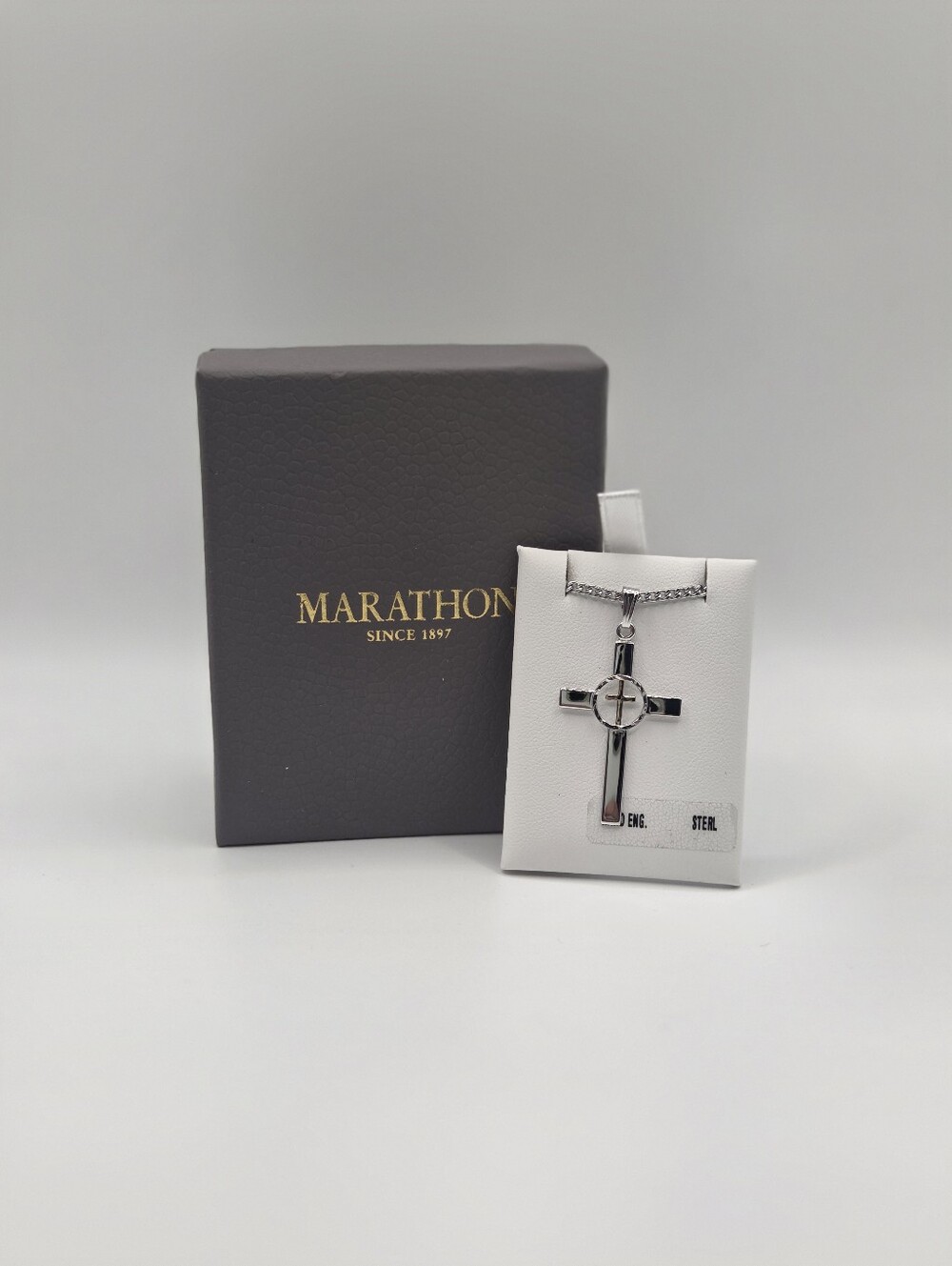 Marathon Hand Engraved Cross